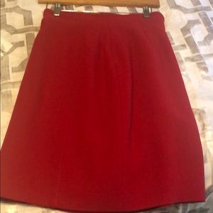 Red Escada pencil skirt